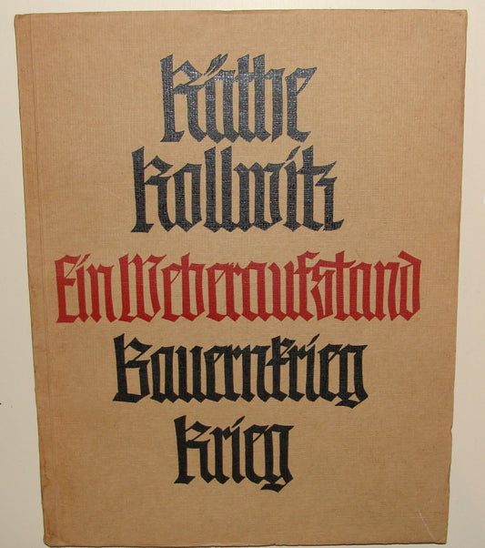 Germany Ein Weberaufstand Bauernkrieg Krieg Kollwitz Kathe Art Book German 1920