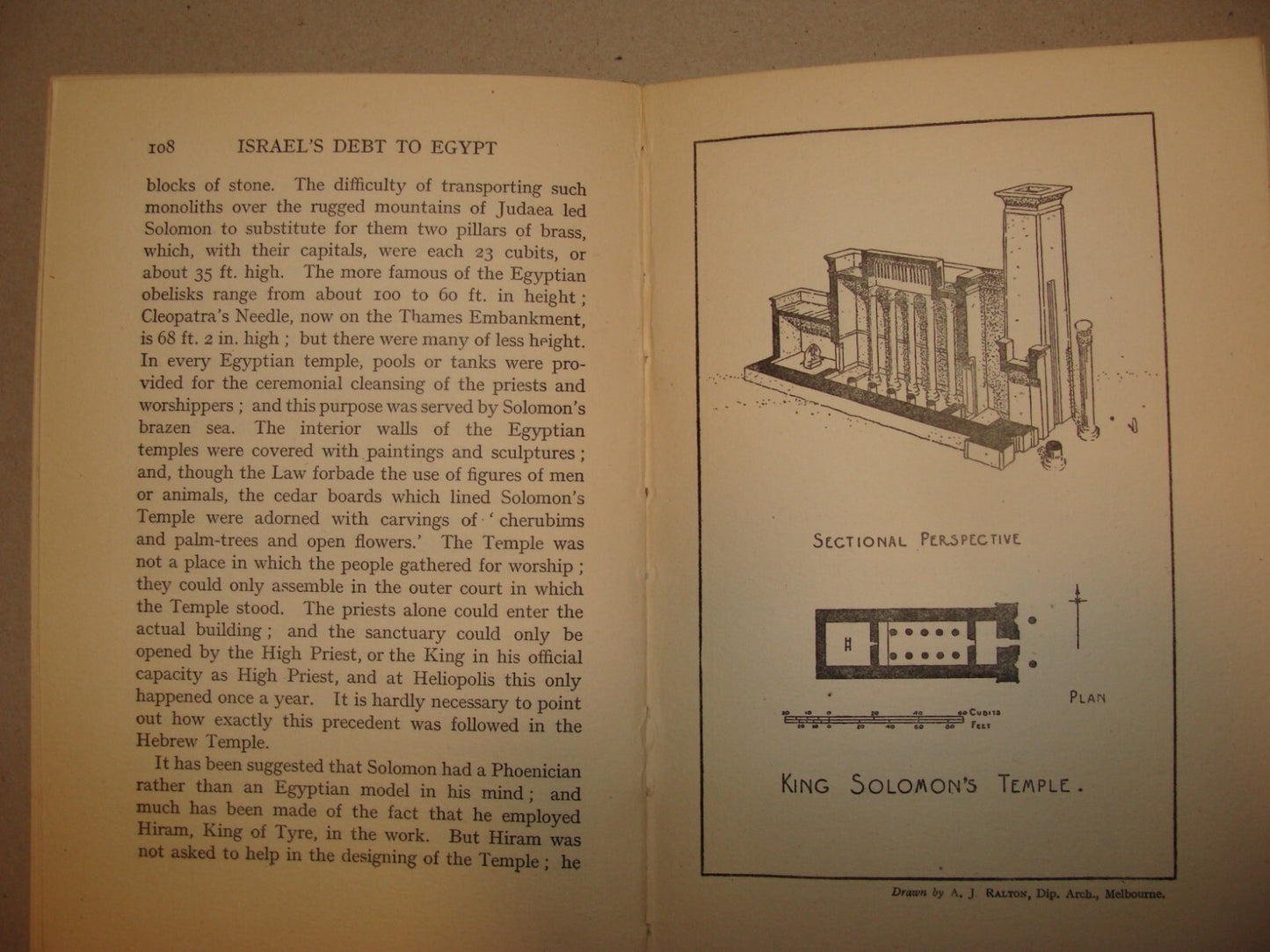 Book Jewish RARE 1928 ISRAEL'S DEBT TO EGYPT Israel History Judaica London