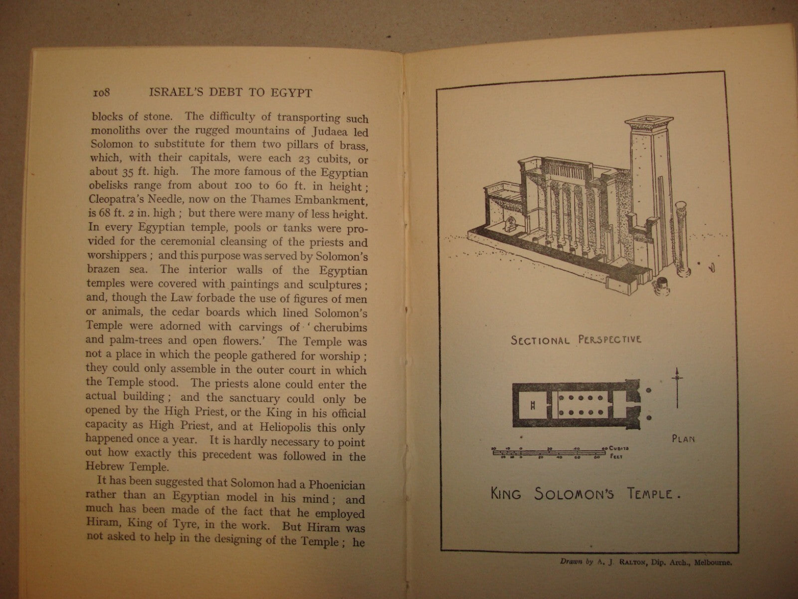 Book Jewish RARE 1928 ISRAEL'S DEBT TO EGYPT Israel History Judaica London