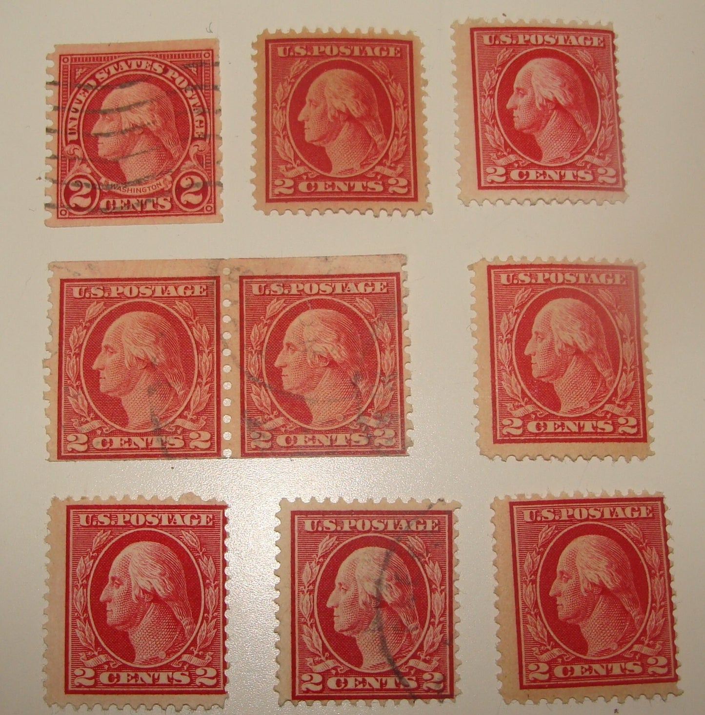 1923 United States Washington 2 Cents Stamp Lot Collection