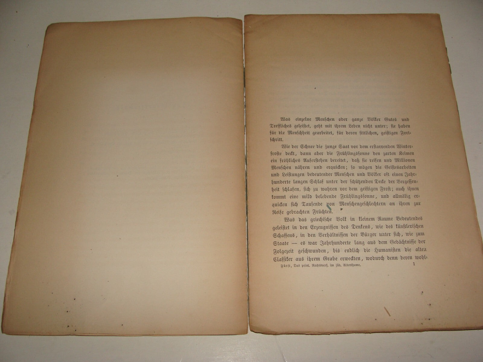 Germany Book Jewish RARE Judaica Antique 1870 German Rabbi Julius Furst History