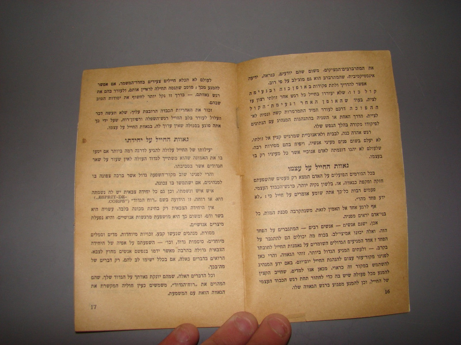 Book Jewish hebrew vintage israel IDF zahal commanders Notrim soldiers Officers