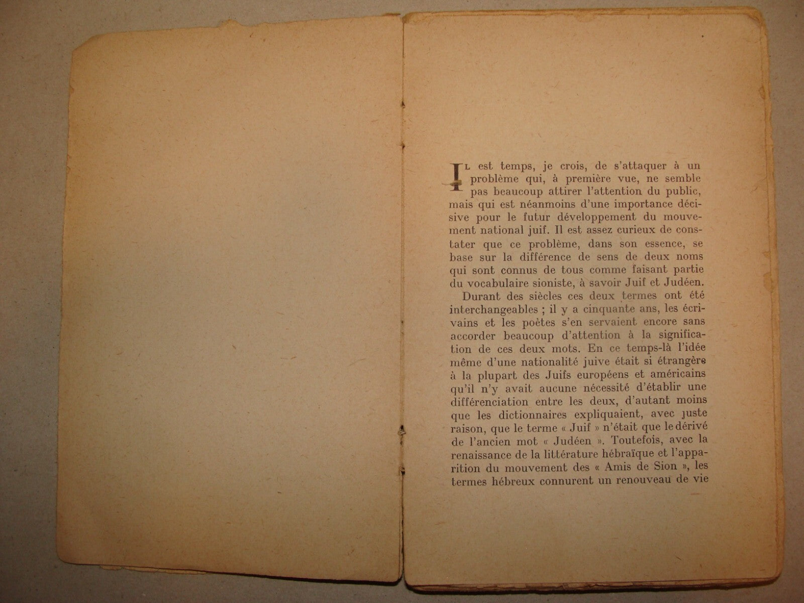 Book Jewish 1931 ITAMAR BEN AVI L'ENCLAVE French 1st Edition Zionist Palestine