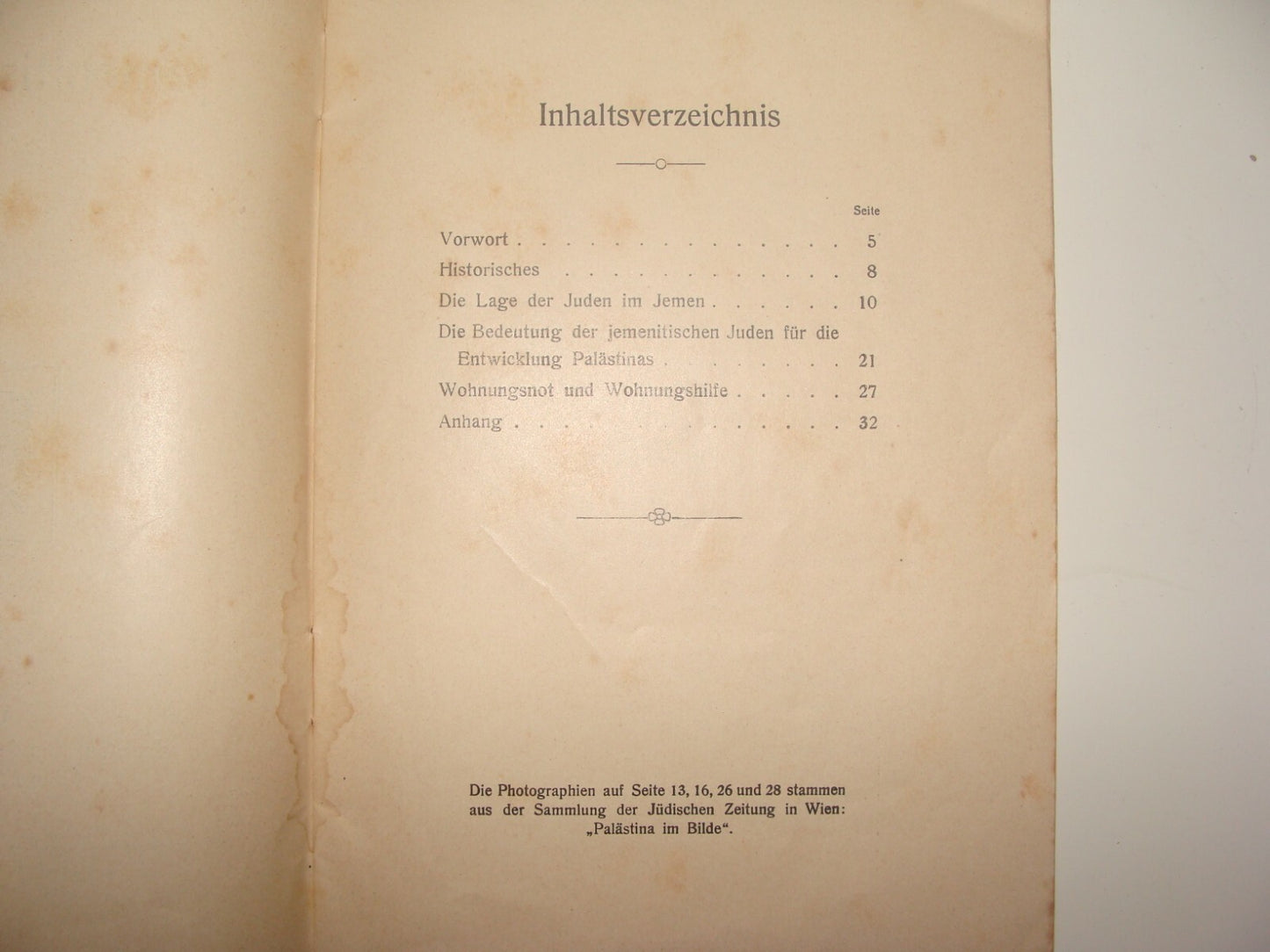 Germany Jewish Judaica 1913 jemenitischen juden German   Yemenite Jews Palestine