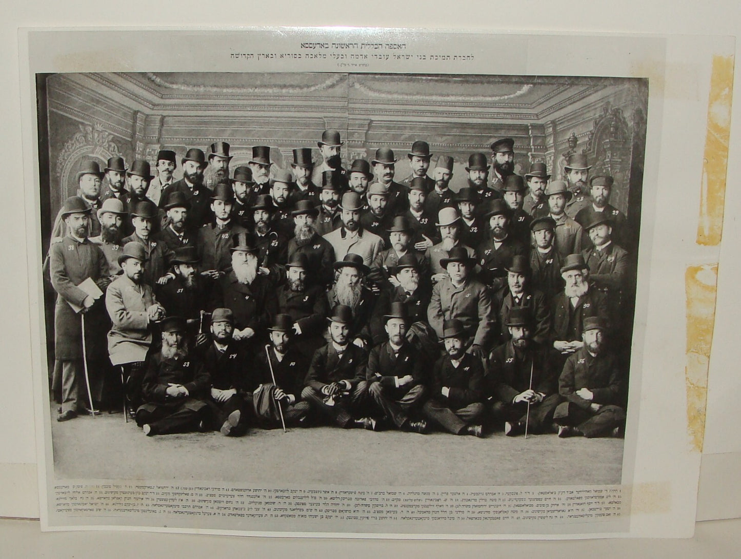 Photo Print, 1890 Jewish Judaica Russia Odessa Zionist Syria Palestine Workers