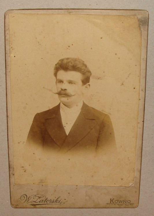 Photo Jewish Judaica Antique Poland Lithuania Kowno Kaunas Cabinet Zatorski