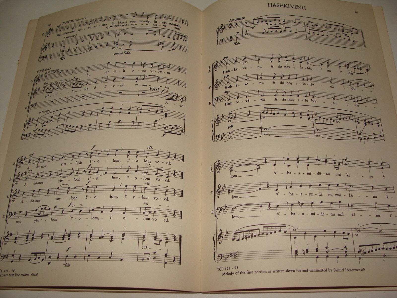 $ Book Jewish American Judaica 1958 Evening Service Sabbath Festivals Songs Tabs