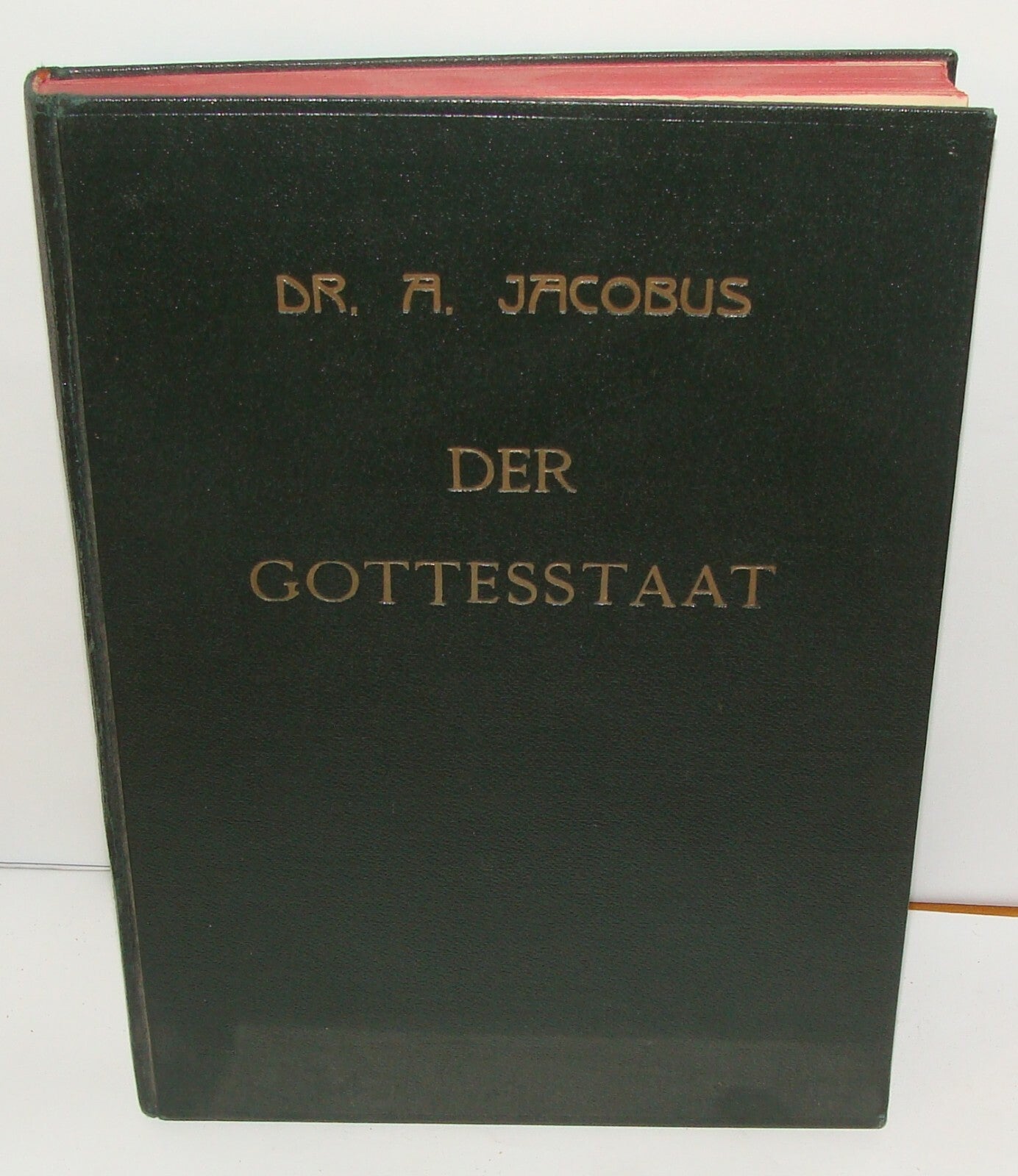 Germany Book Jewish Der Gottesstaat Rabbi Dr. Jacobus Adolf 1923 German Judaica