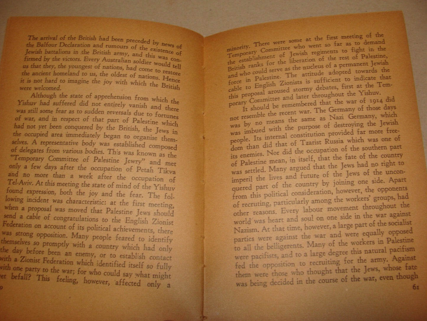 Book Jewish THE HISTORY OF SELF DEFENCE IN PALESTINE Israel GOLOMB Zionism 1940s