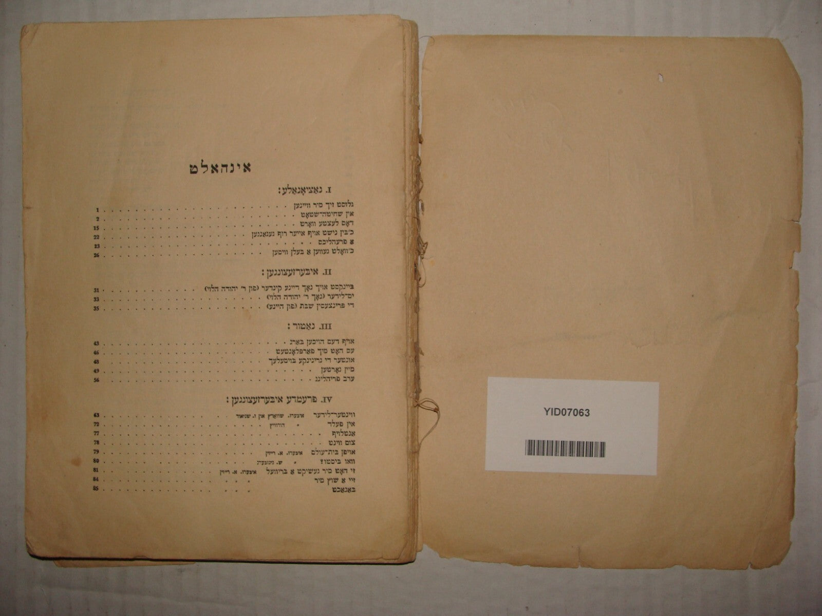 Germany Book Jewish Judaica 1922   Yiddish Songs Poetry Poems BIALIK Zionist