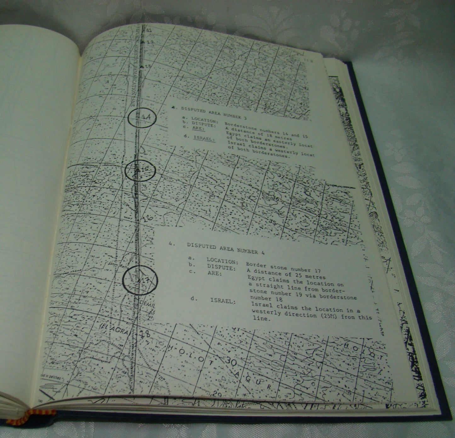 Egypt Israel 1986 Compromise 1986 Arbitration Tribunal Peace Book Palestine Map