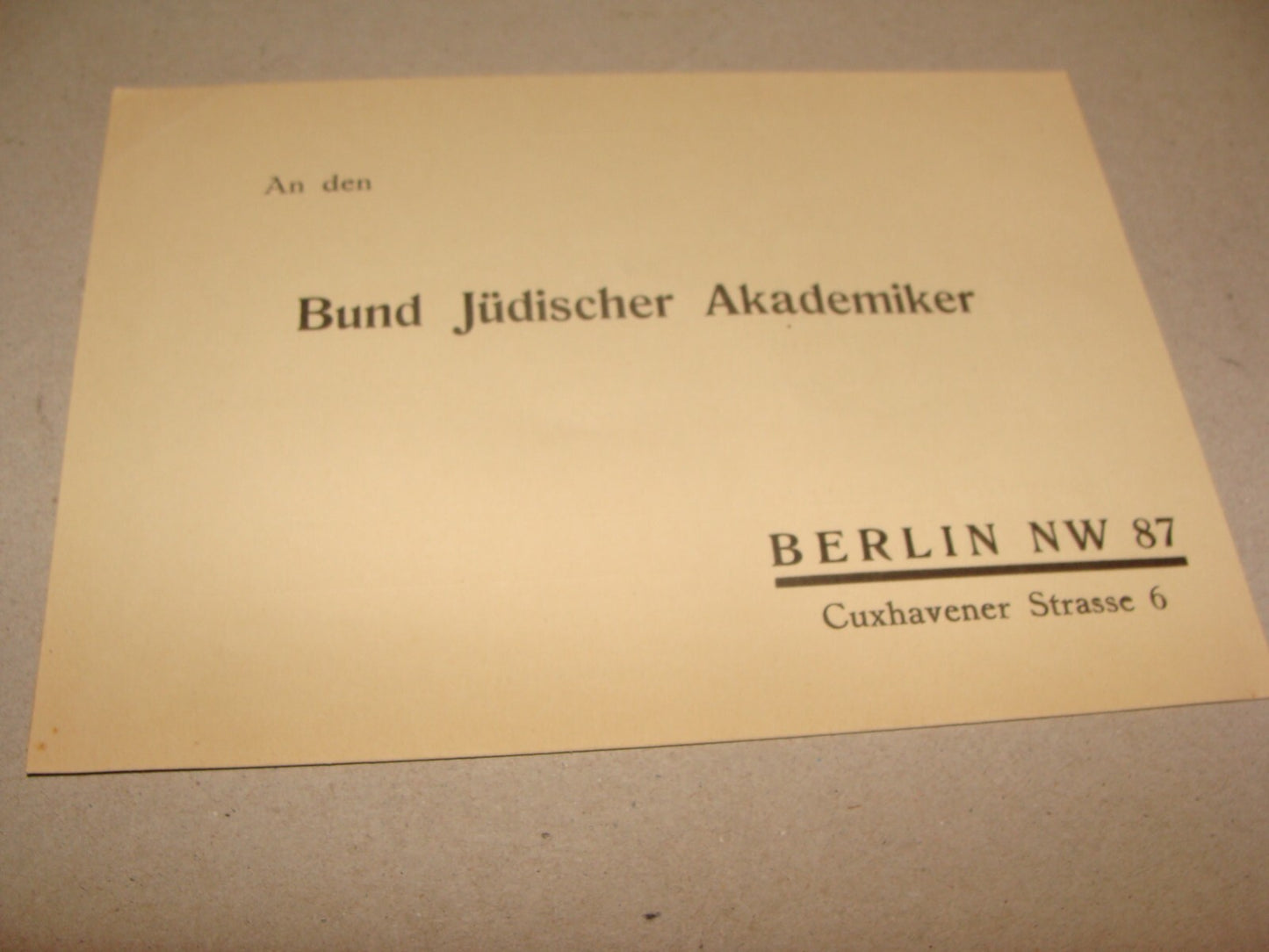 Germany Letter Jewish Judaica 1931 German Fulda Academy