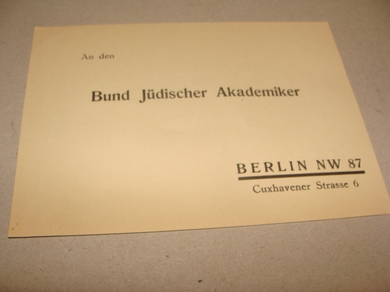 Germany Letter Jewish Judaica 1931 German Fulda Academy