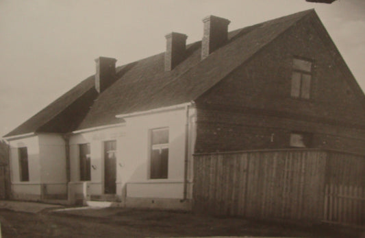 Photo Print, 1938 Jewish Judaica Lithuania Birzai Jews Elders Age Home Hebrew
