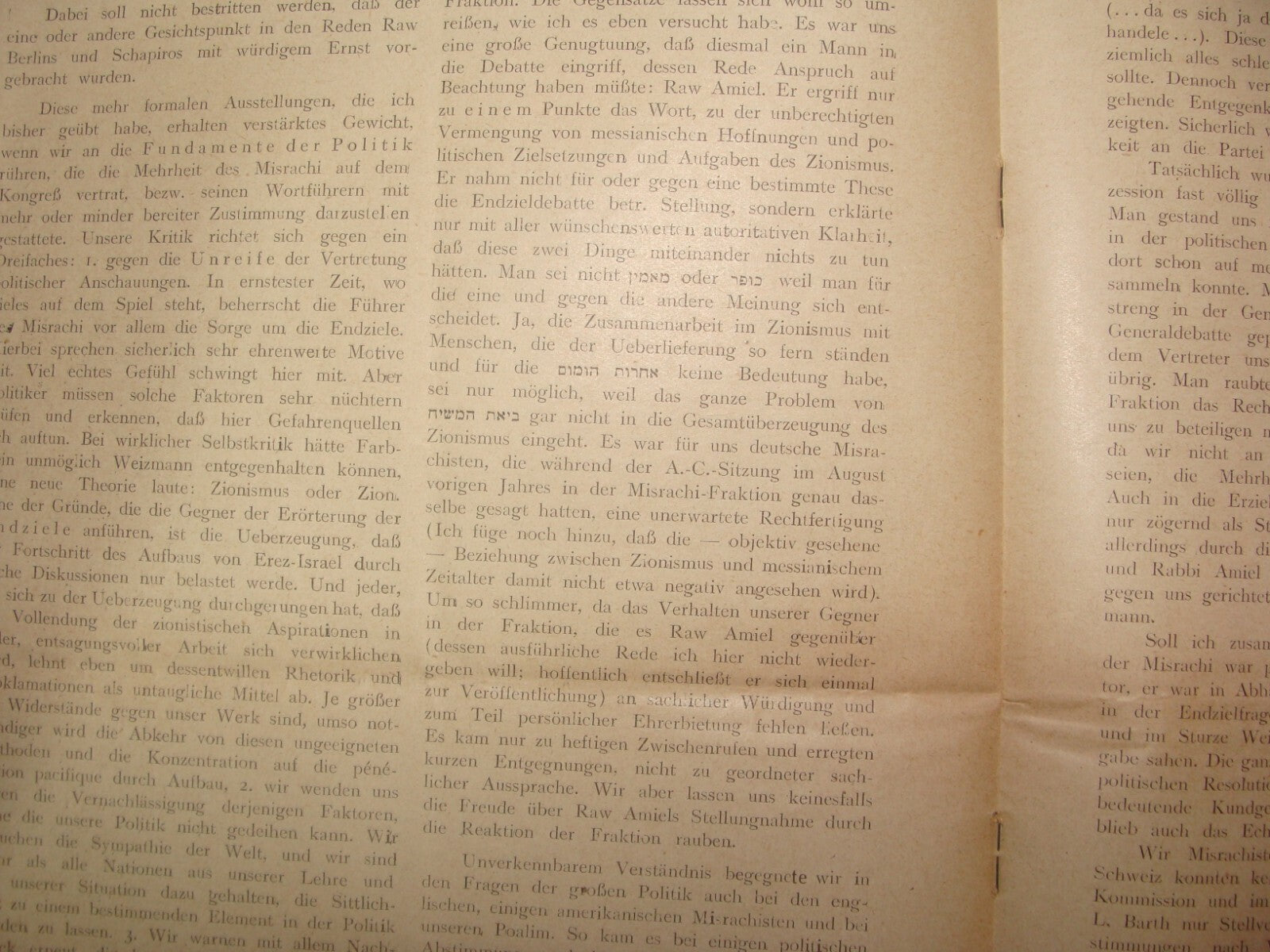 Germany Bulletin Jewish Judaica 1931 Mizrachi German Berlin ZION Zionist