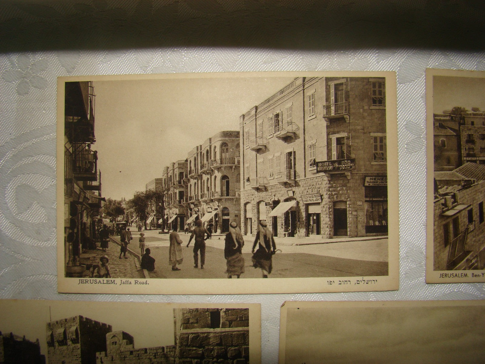 Photo Palestine Card RARE Jewish Judaica Israel Eliahu Bros Postcard Jerusalem