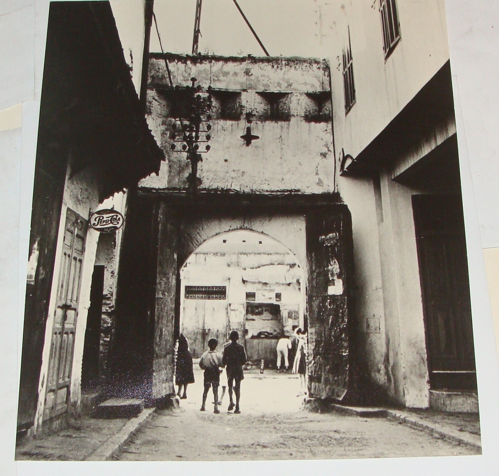 Photo Print Jewish Judaica Morocco Moroccan Meknes Mellah Pepsi Sign