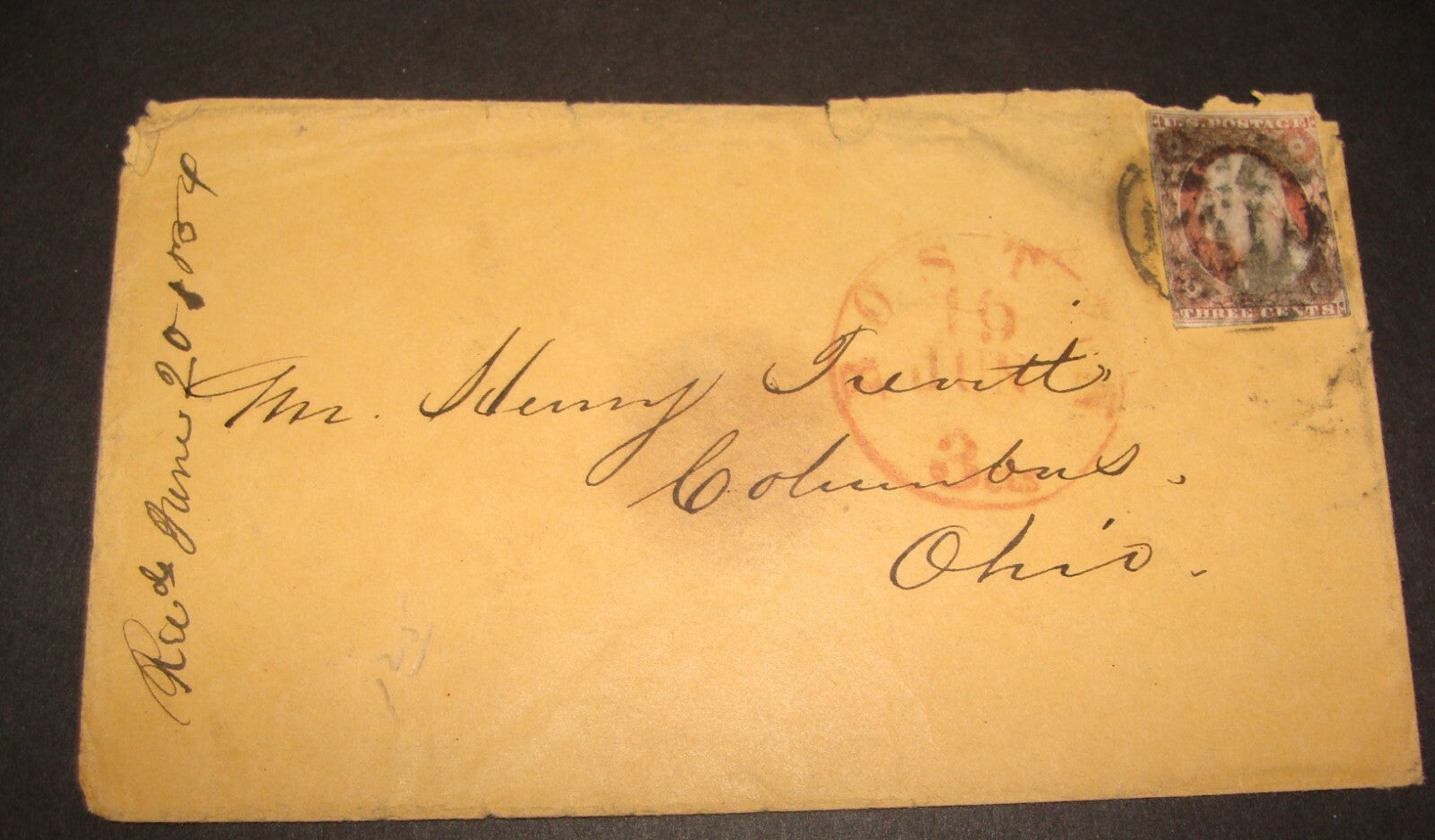 1850s United States Stamp Cover