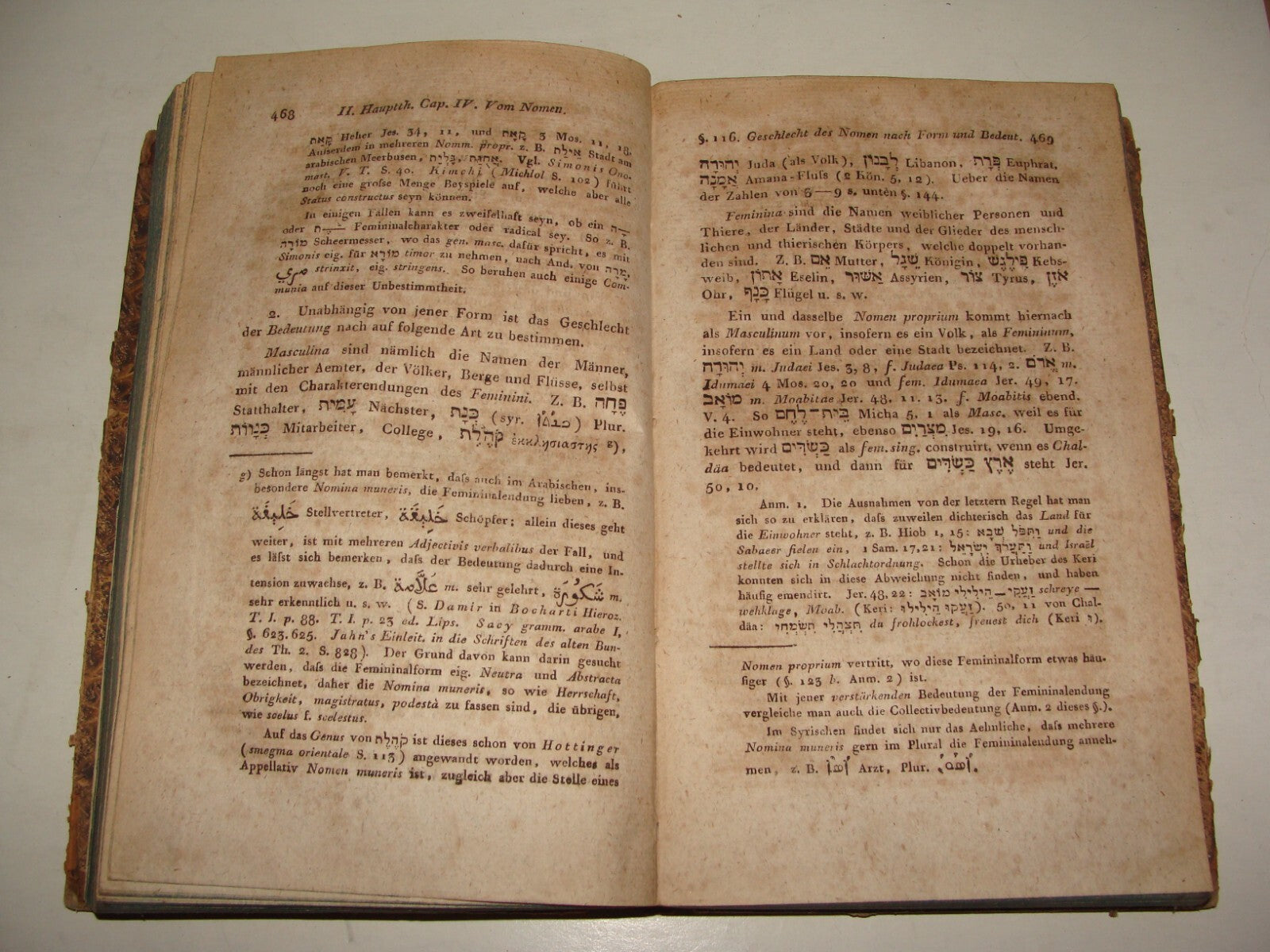 Germany Book Jewish Judaica German Wilhelm Gesenius Hebrew Language 1817