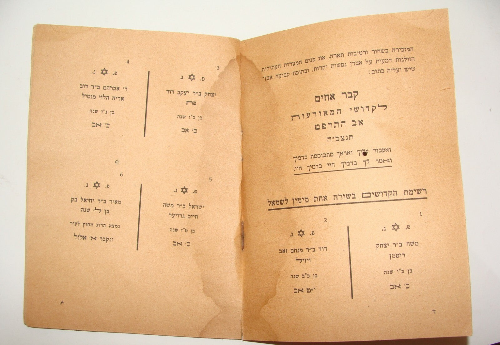 Book Jewish Judaica Haifa Safed 1938 Arab Revolt Palestine Israel Casualties