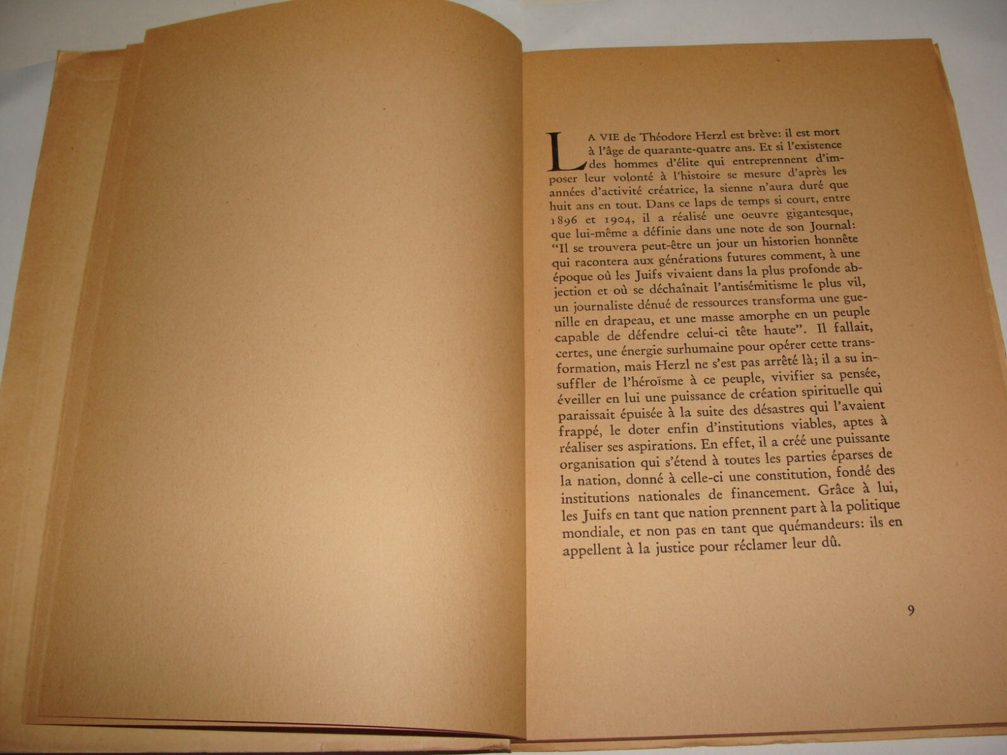 Book Jewish Judaica 1947 Palestine Israel HERZL Zionist Congress French