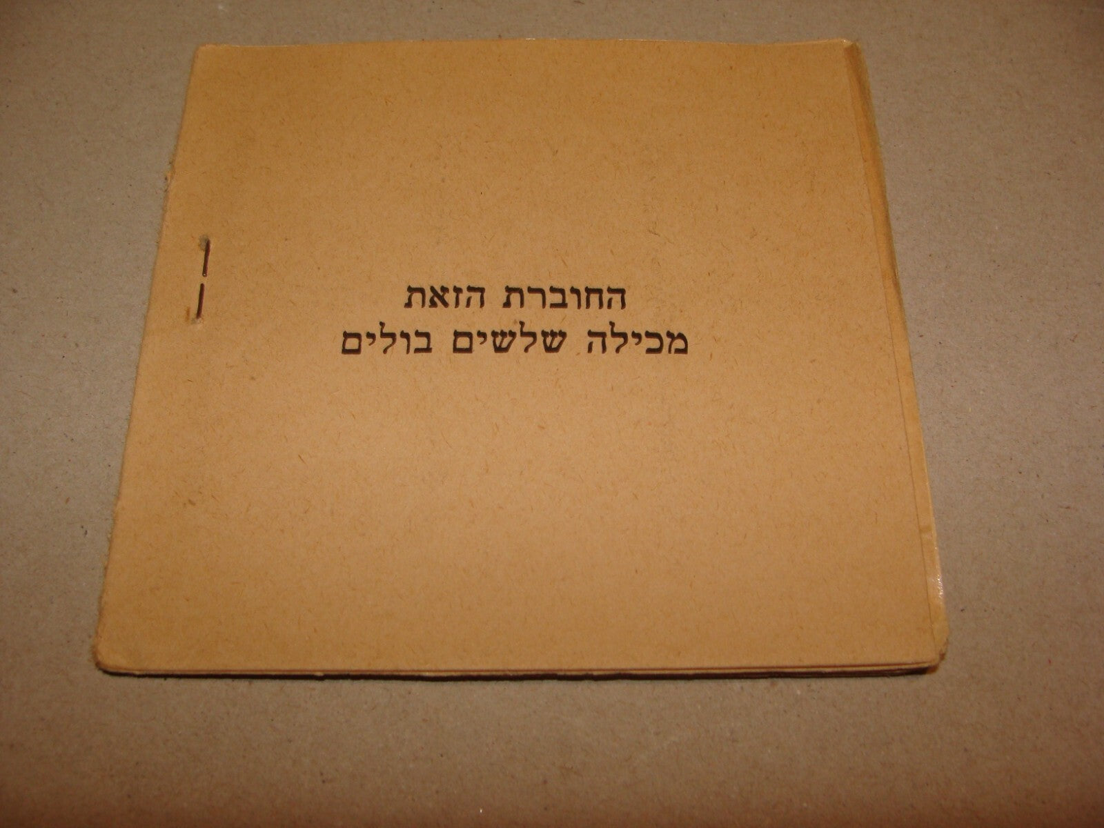 1930s Jewish National Fund Palestine Israel Hebrew Stamp Booklet Zionist Map JNF