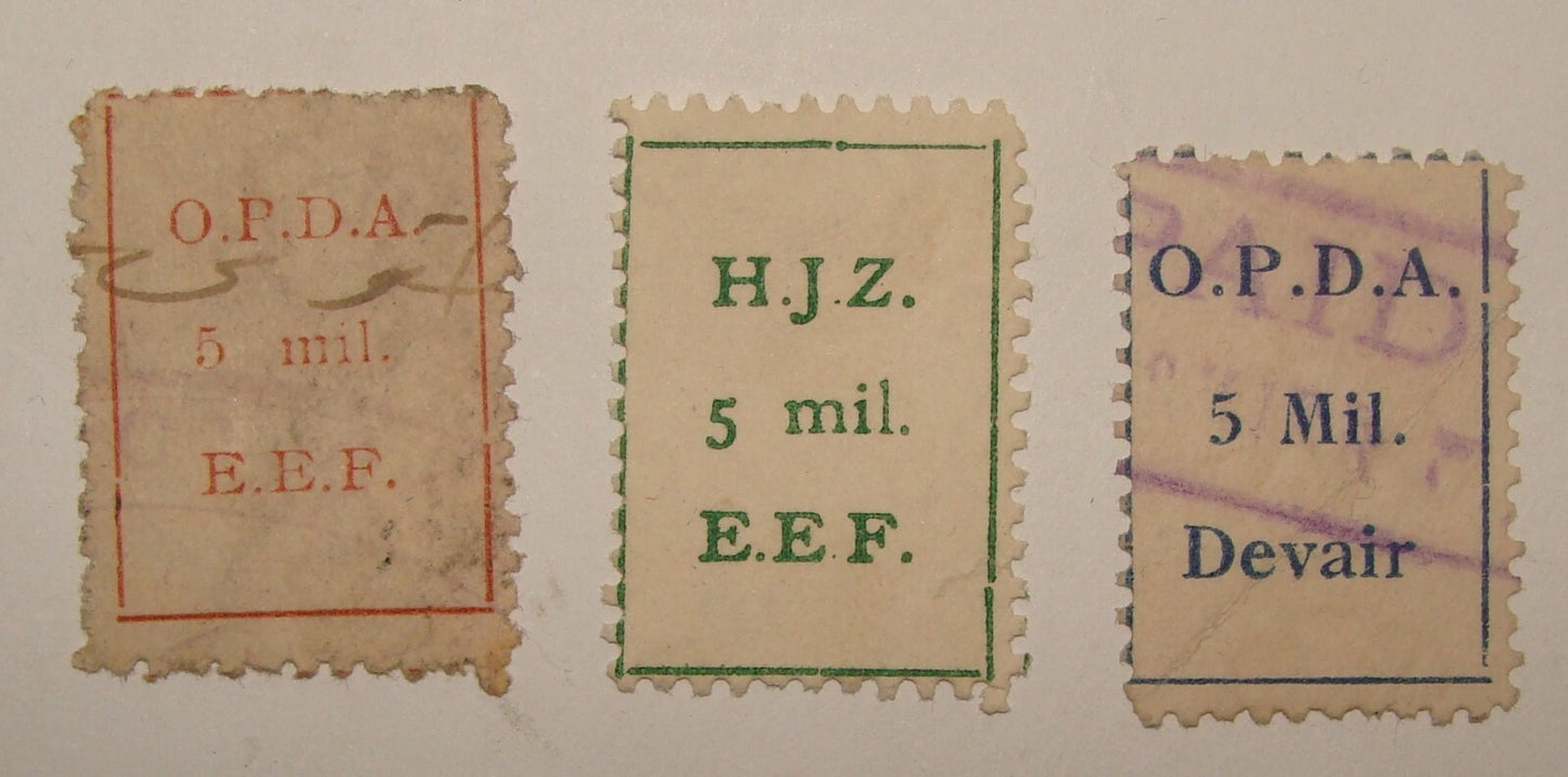 Stamp Palestine Revenue Stamps Lot