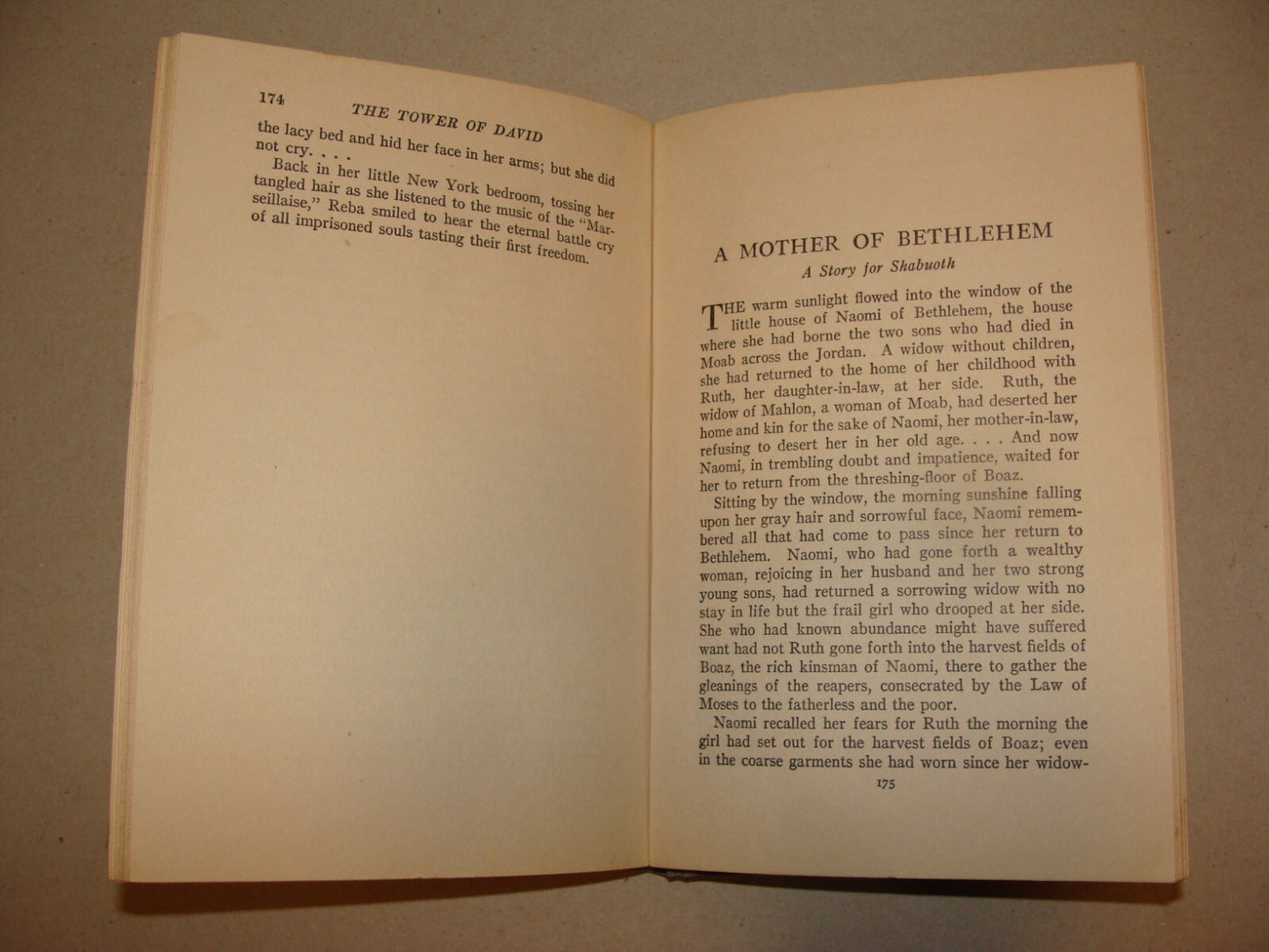 $ Book Jewish American Judaica 1924 THE TOWER F DAVID Elma Ehrlich Levinger