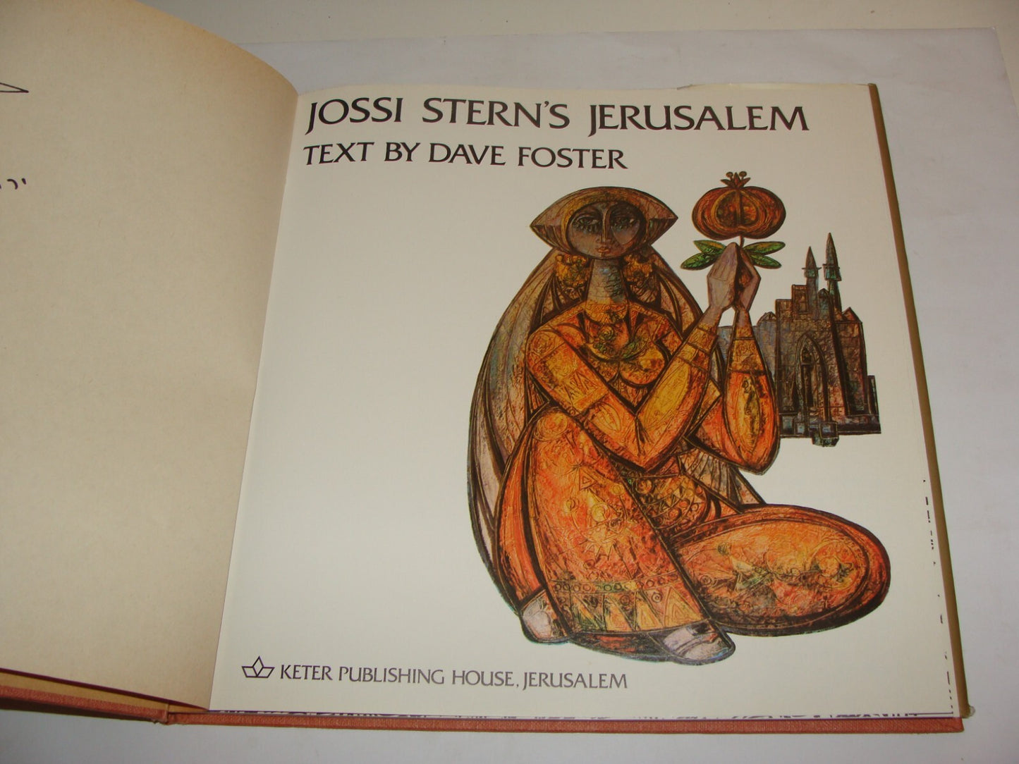Book Jewish Yossi Stern SIGNED +2 Art Drawings Israel Israeli Artist Jerusalem