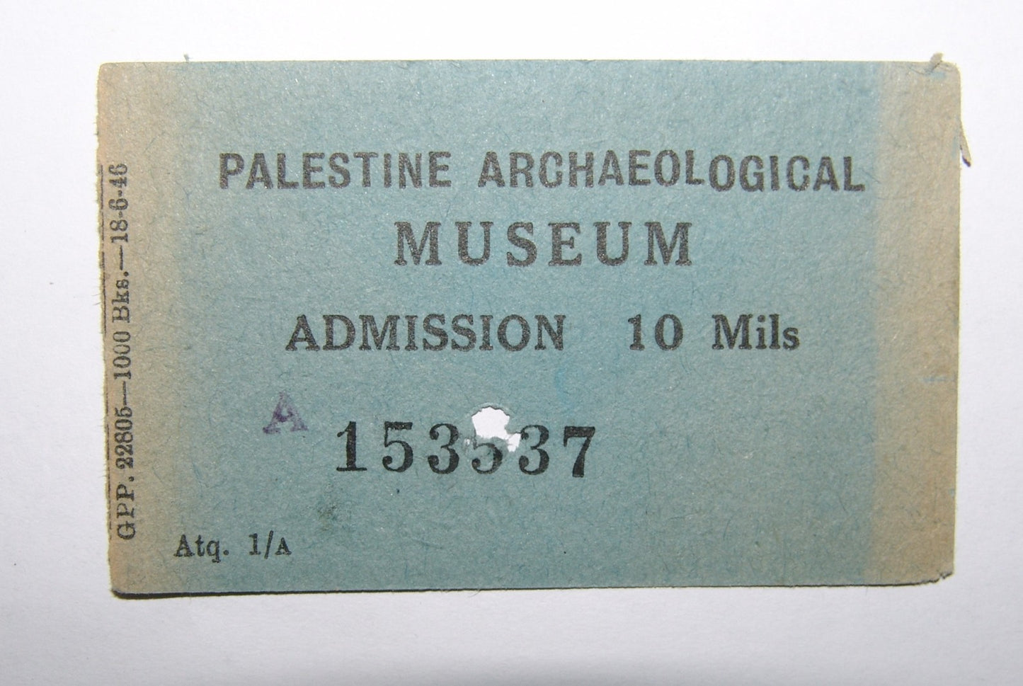 Ticket Palestine Jewish Judaica Archaeological Museum History Jerusalem Entry