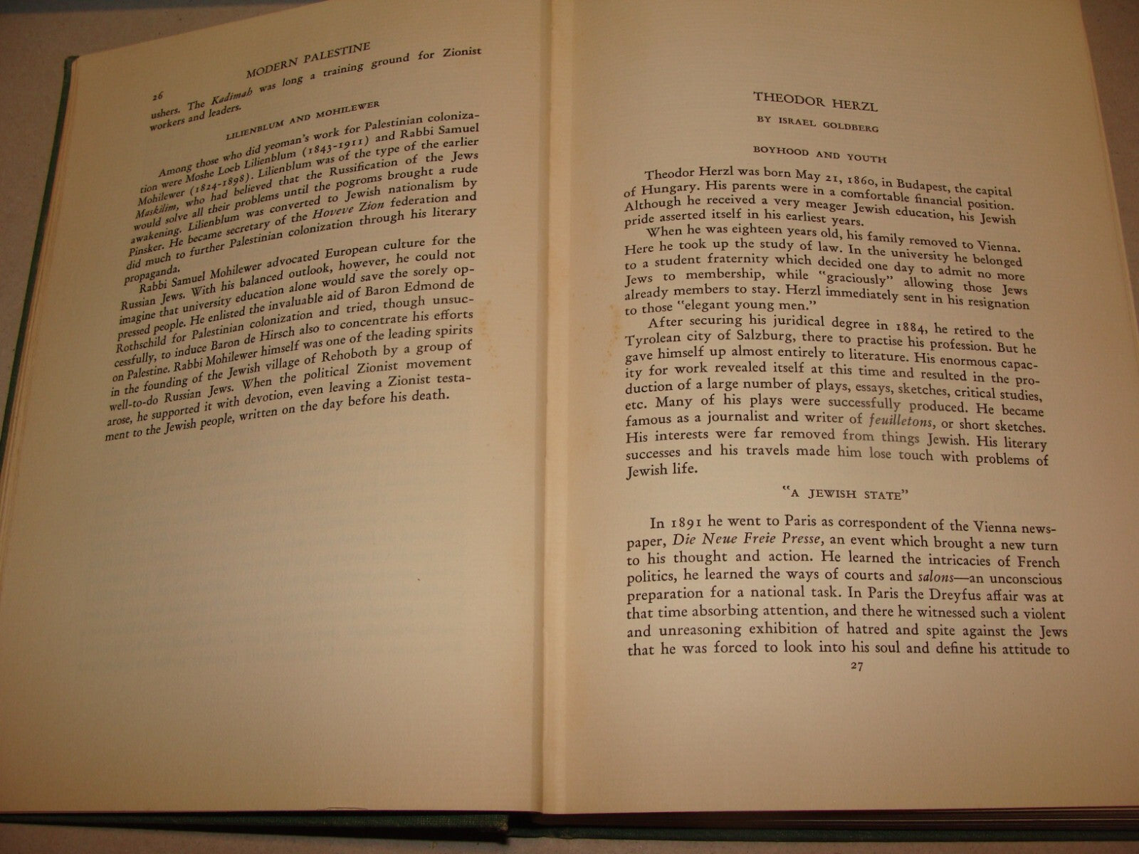 $ Book Jewish American 1933 MODERN PALESTINE Israel Zionist Women HADASSAH