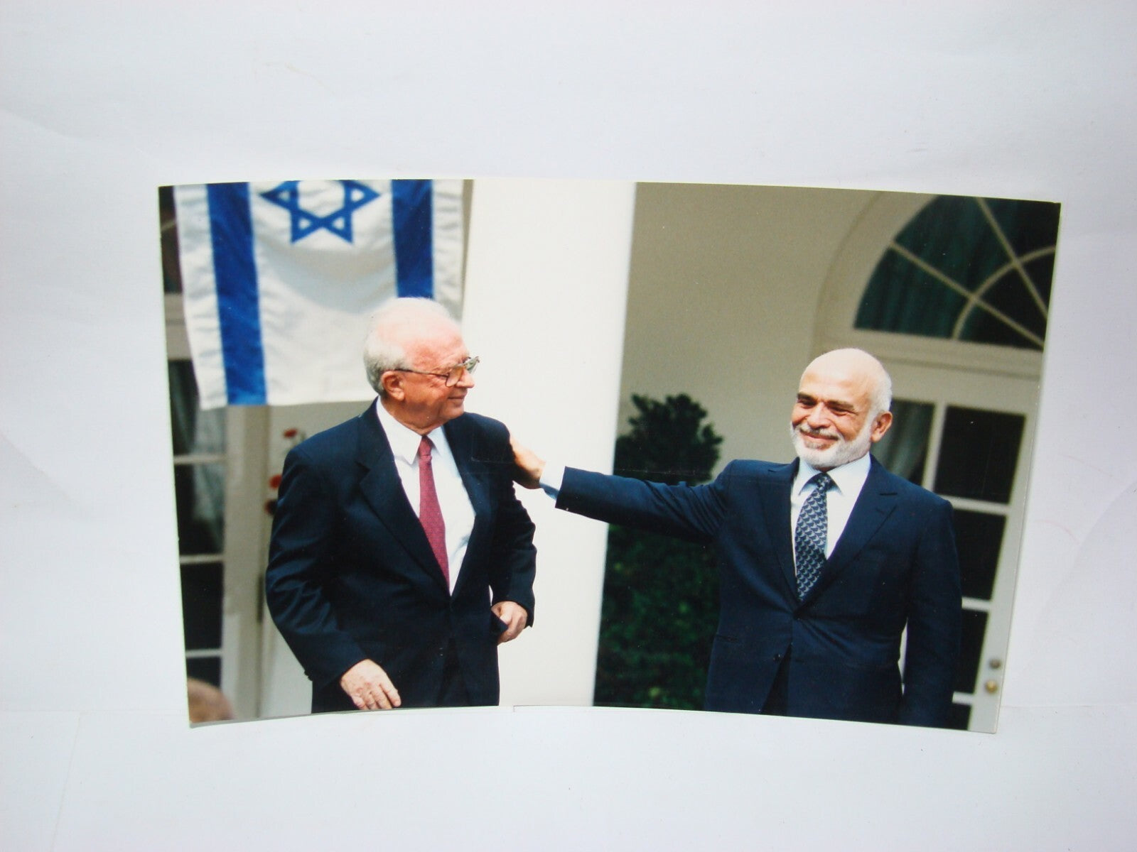 Photo Israel 1994 Jordan Peace Treaty Yitzhak Rabin King Hussein