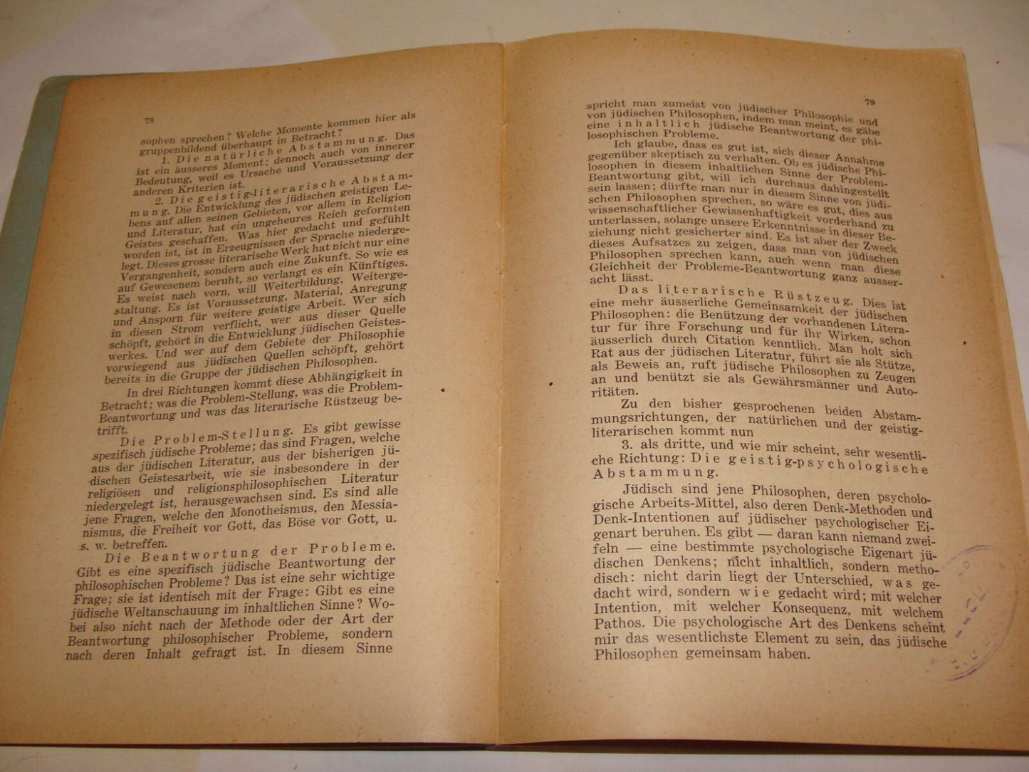 Book Jewish Judaica 1928 National Fund German Czech Prague Zionist Palestine