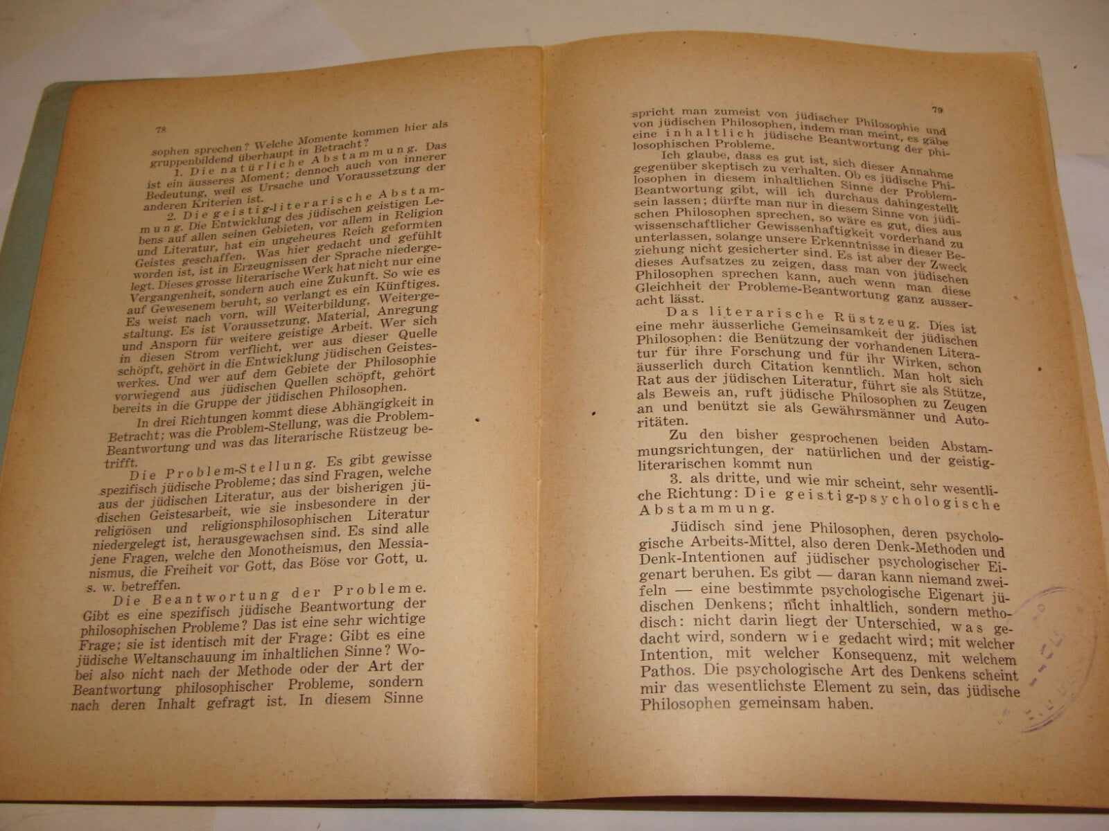 Book Jewish Judaica 1928 National Fund German Czech Prague Zionist Palestine