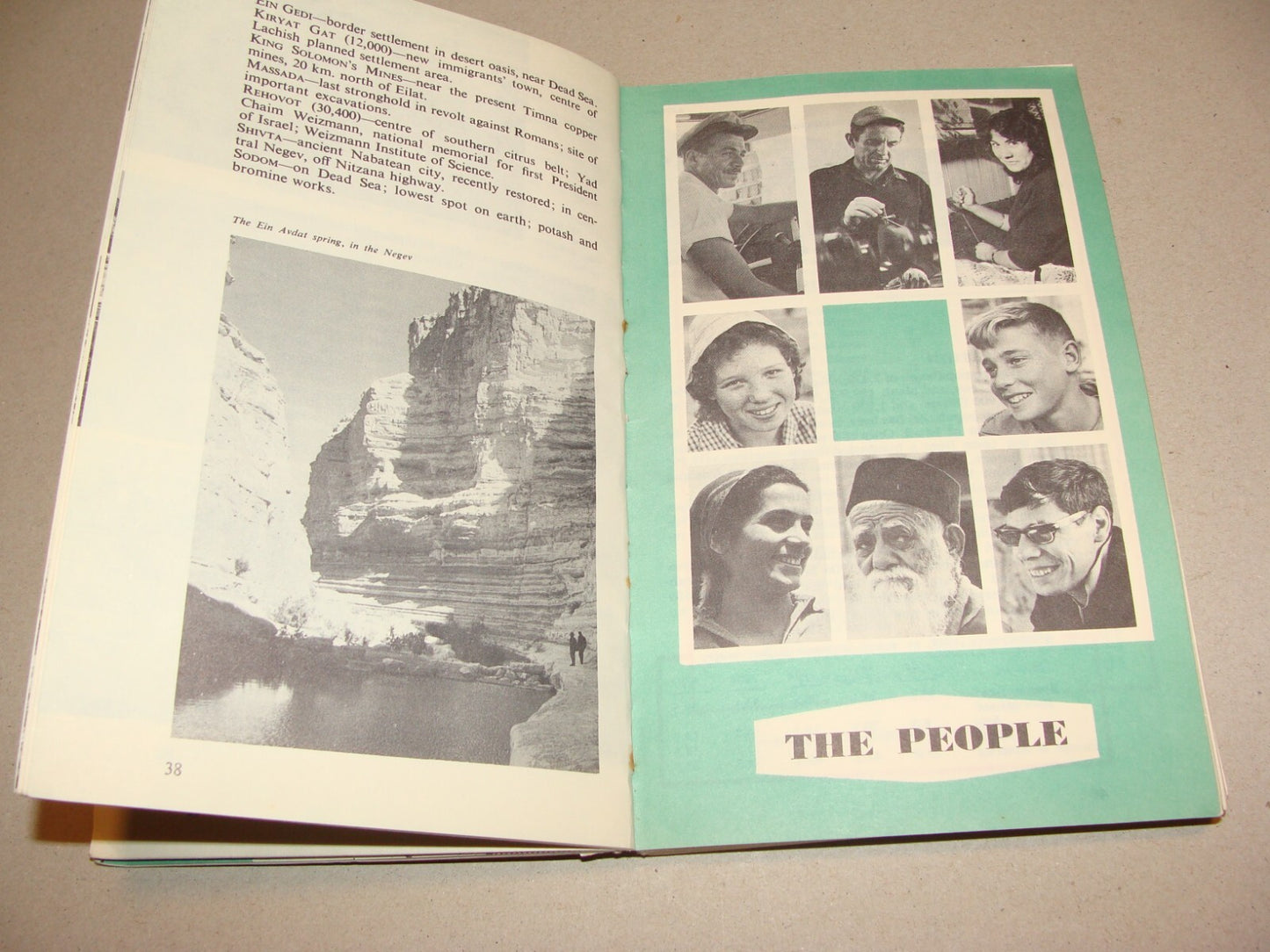 Book Jewish Judaica 1965 Israel Israeli Facts Guide Information History Map