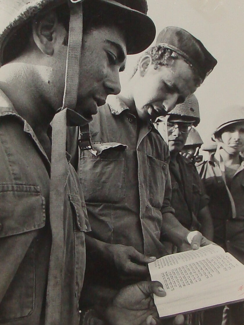Israel Army Press Photo Jewish Judaica 1973 Military Yom Kippur War Soldiers