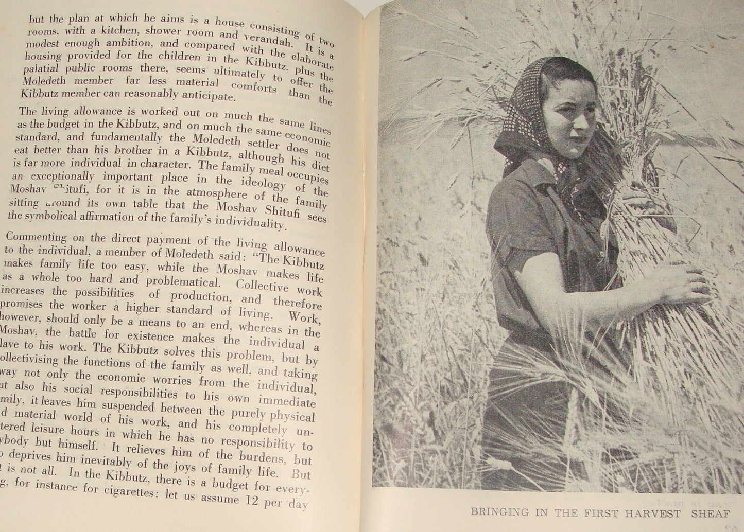 Book Jewish Judaica 1949 Moshav Moledet Bnei Brith Feitelberg Zionist Settlement