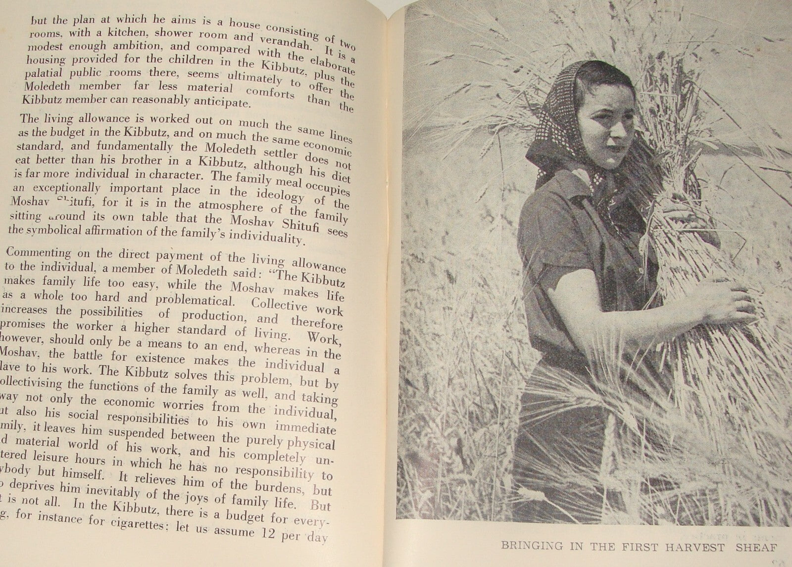 Book Jewish Judaica 1949 Moshav Moledet Bnei Brith Feitelberg Zionist Settlement