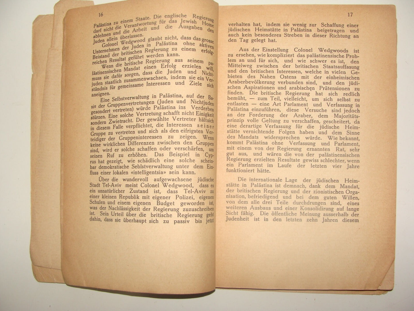 Booklet Palestine RARE Jewish Judaica 1928 Kaunas Future Zionist Congress German