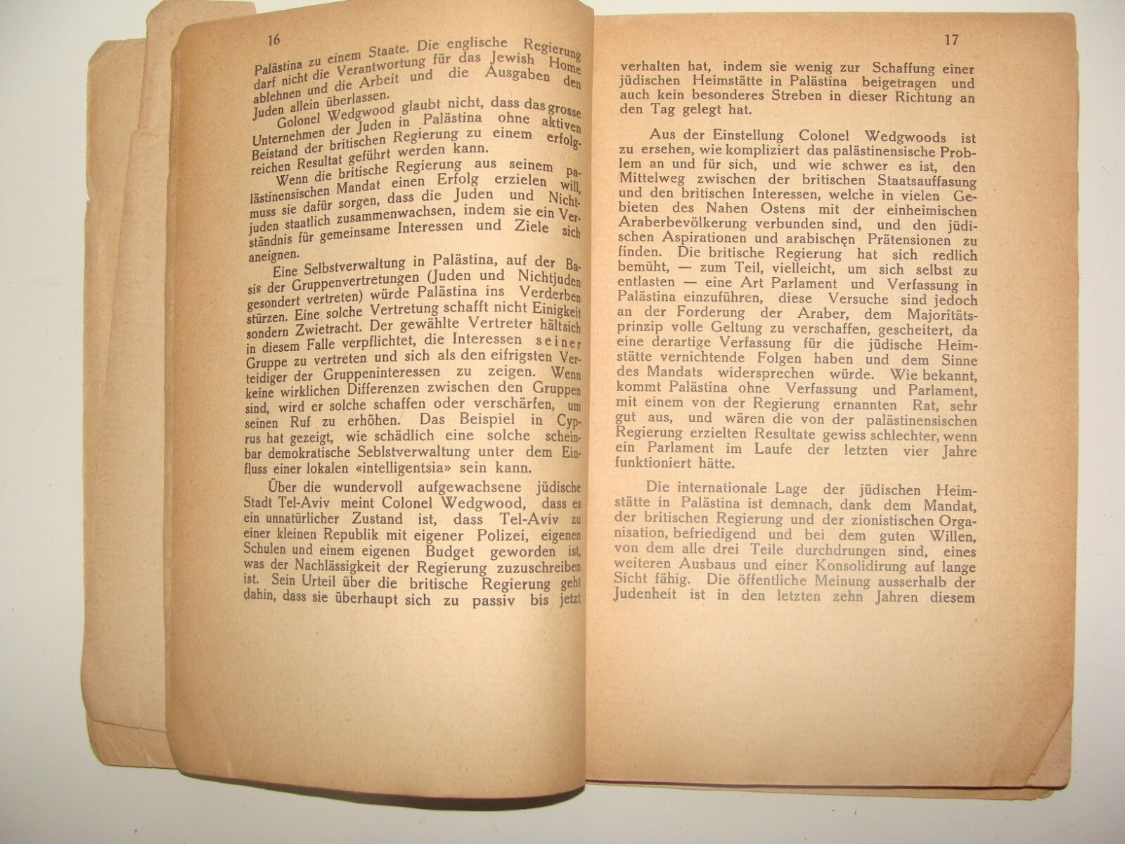 Booklet Palestine RARE Jewish Judaica 1928 Kaunas Future Zionist Congress German