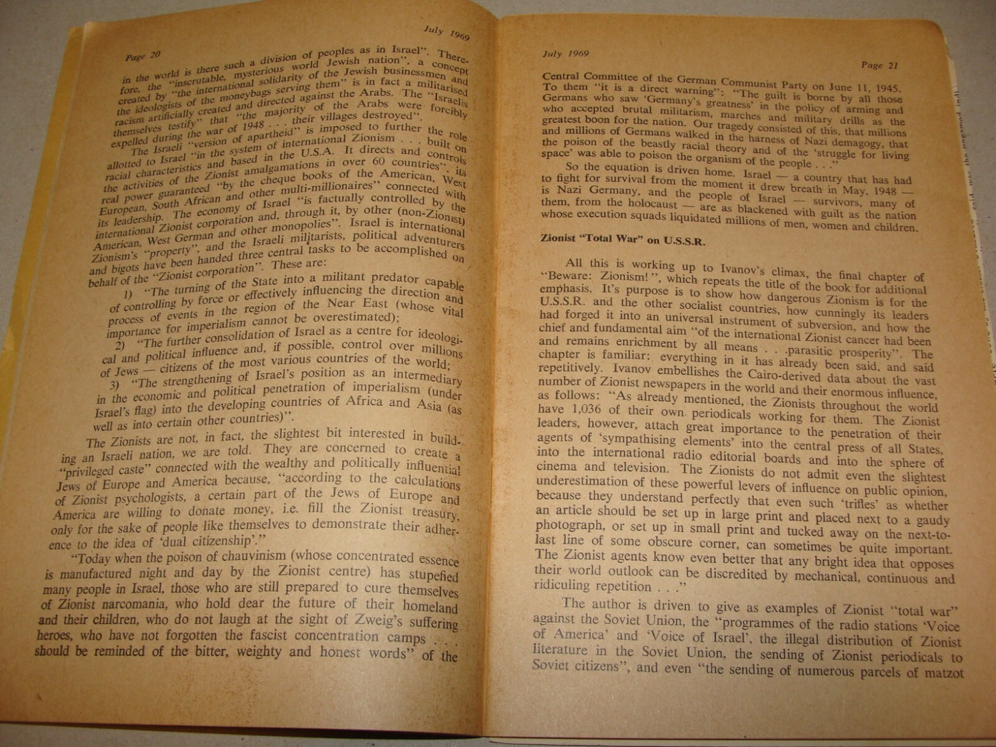 Booklet Jewish Judaica 1969 London Soviet Jews Russia Anti Zionism Antisemitism