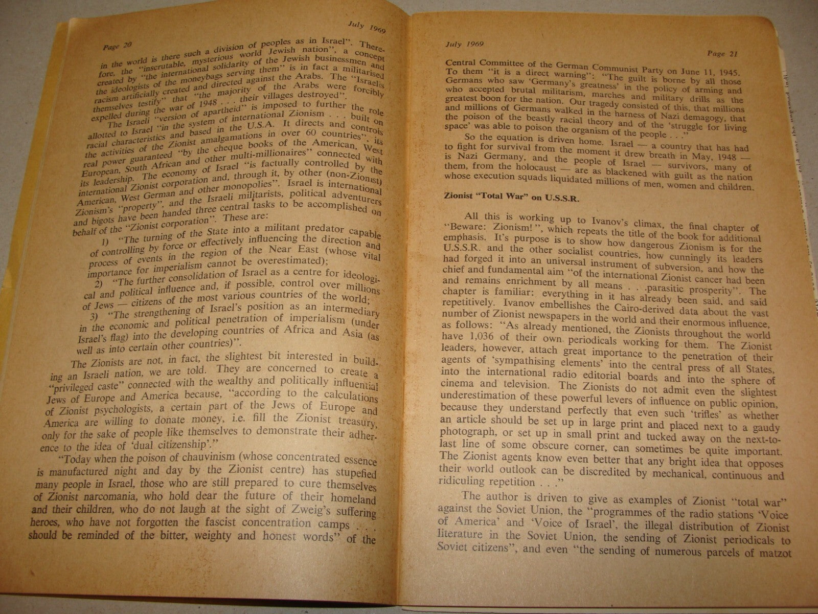 Booklet Jewish Judaica 1969 London Soviet Jews Russia Anti Zionism Antisemitism