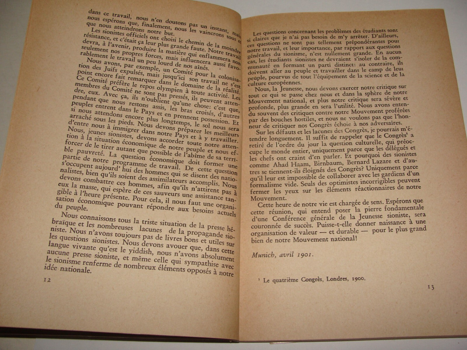 Book Jewish Judaica 1946 Palestine Israel CHAIM WEIZMANN French Zionism