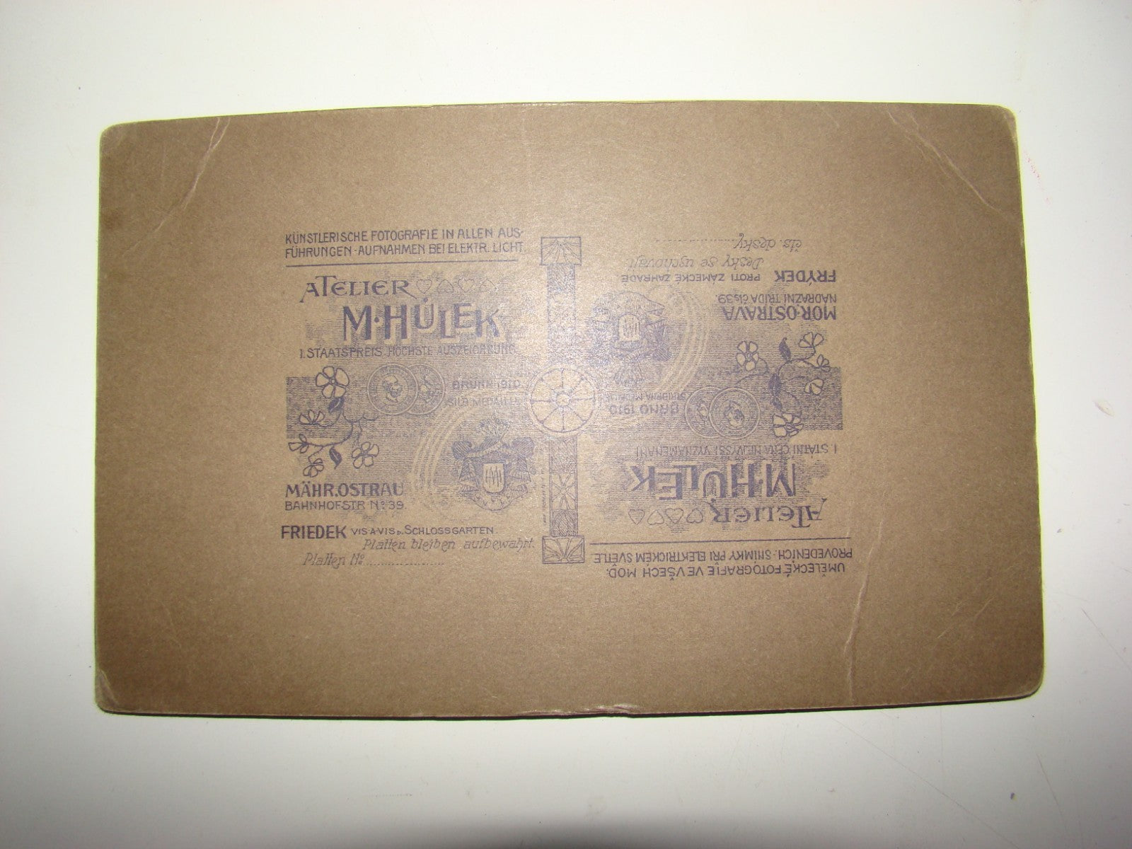 Jewish ? WW1 German Czech Austrian-Hungarian ? Army Military CDV Cabinet Photo