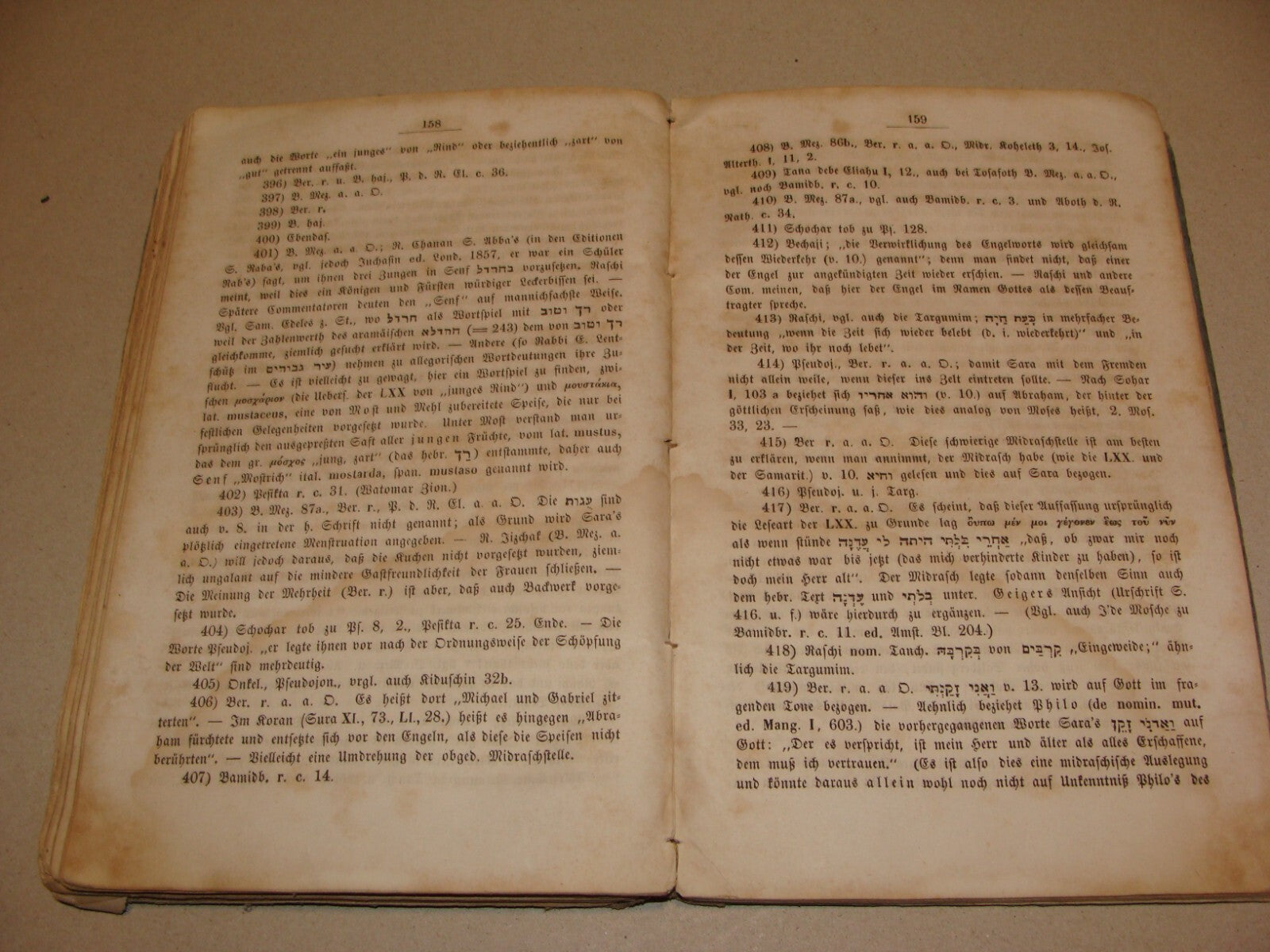 Germany Book Jewish Judaica 1859 German Leipzig Bible Biblical Abraham History