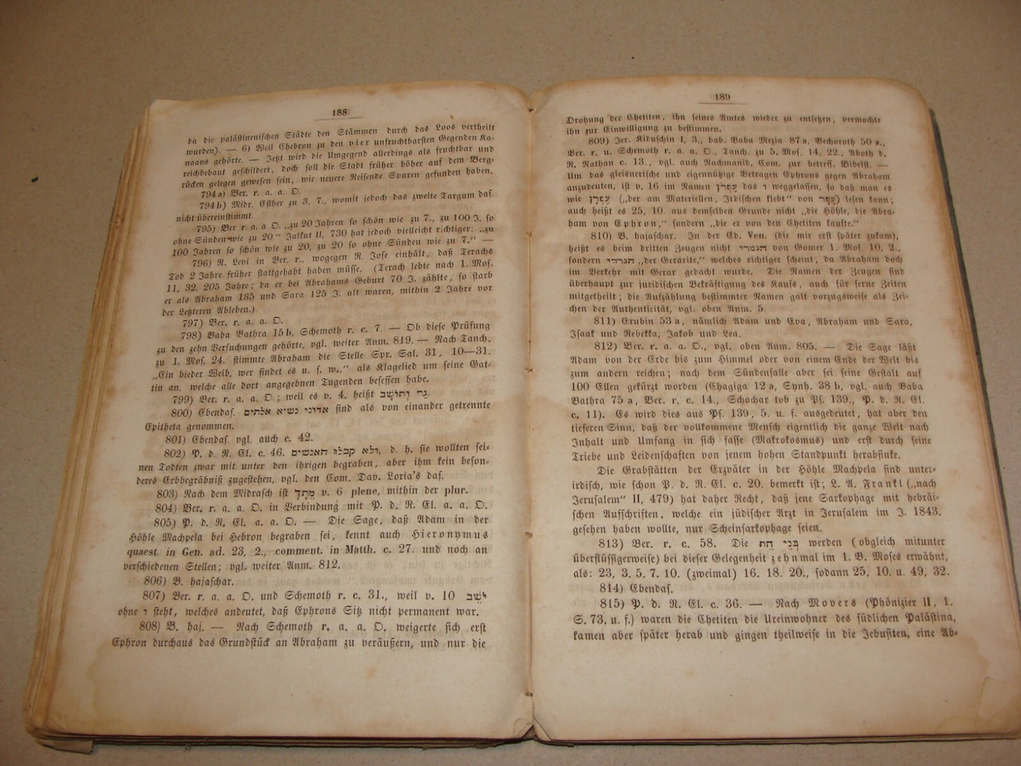 Germany Book Jewish Judaica 1859 German Leipzig Bible Biblical Abraham History