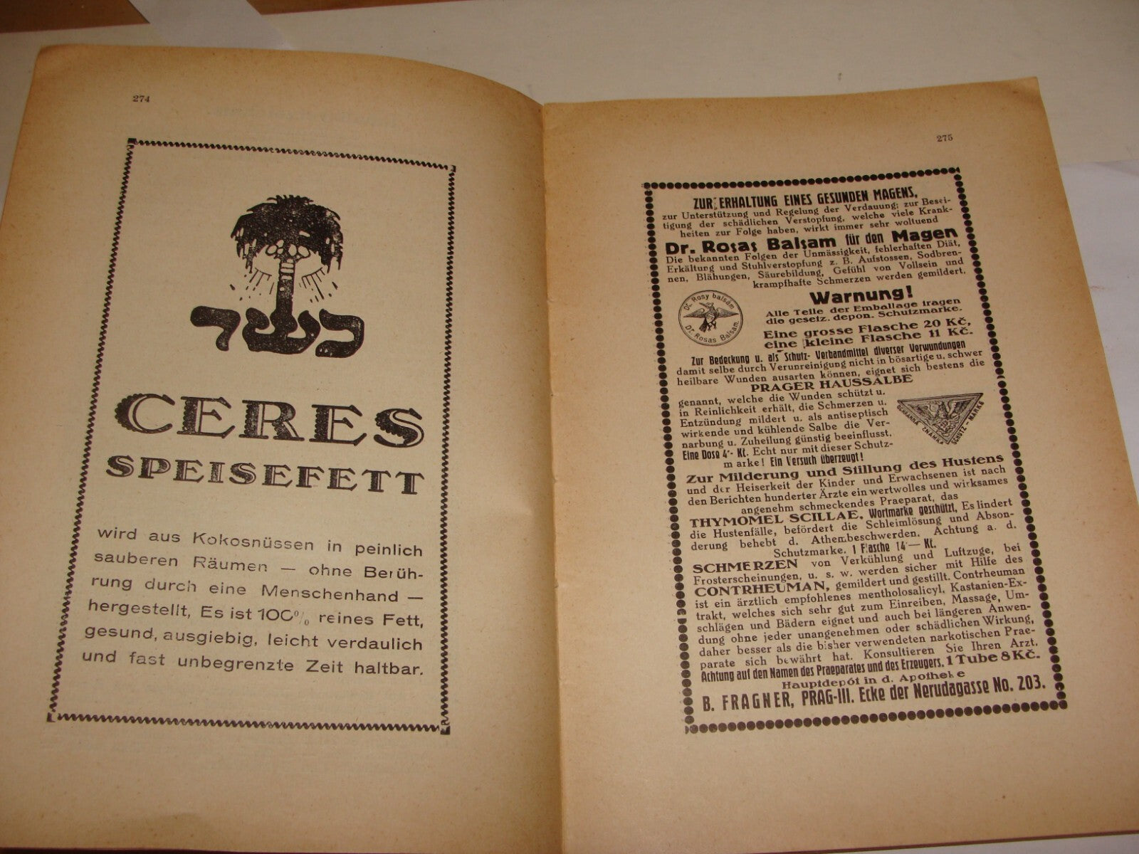 Book Jewish Judaica 1928 National Fund German Czech Prague Zionist Palestine