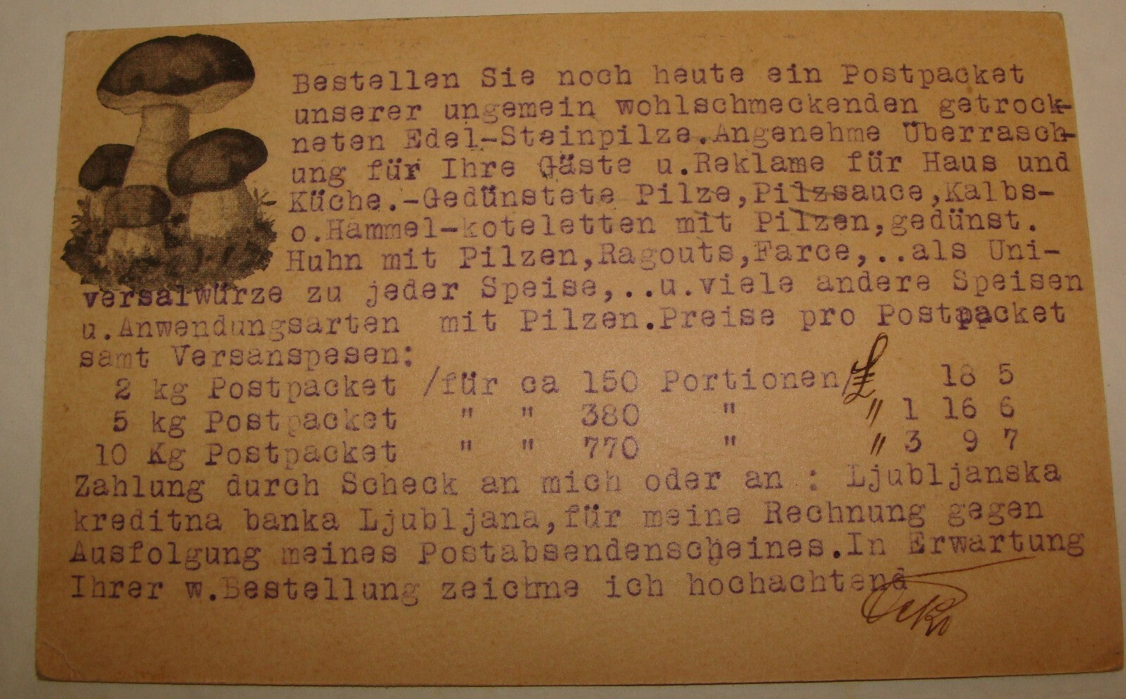 Card Palestine 1937 Yugoslavia Stamp Postcard Slovenia Ljubljana To Hotel