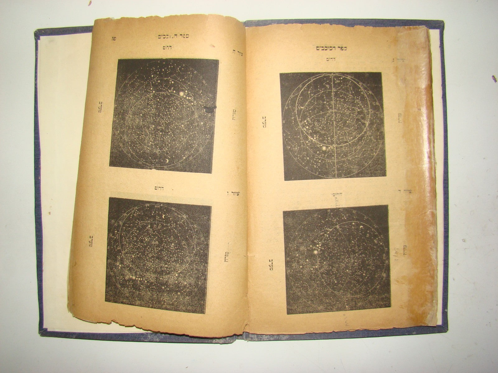 Book Jewish Hebrew Antique 1897 Rabbi Wolf Grestel Lemberg Astronomy Stars Lviv