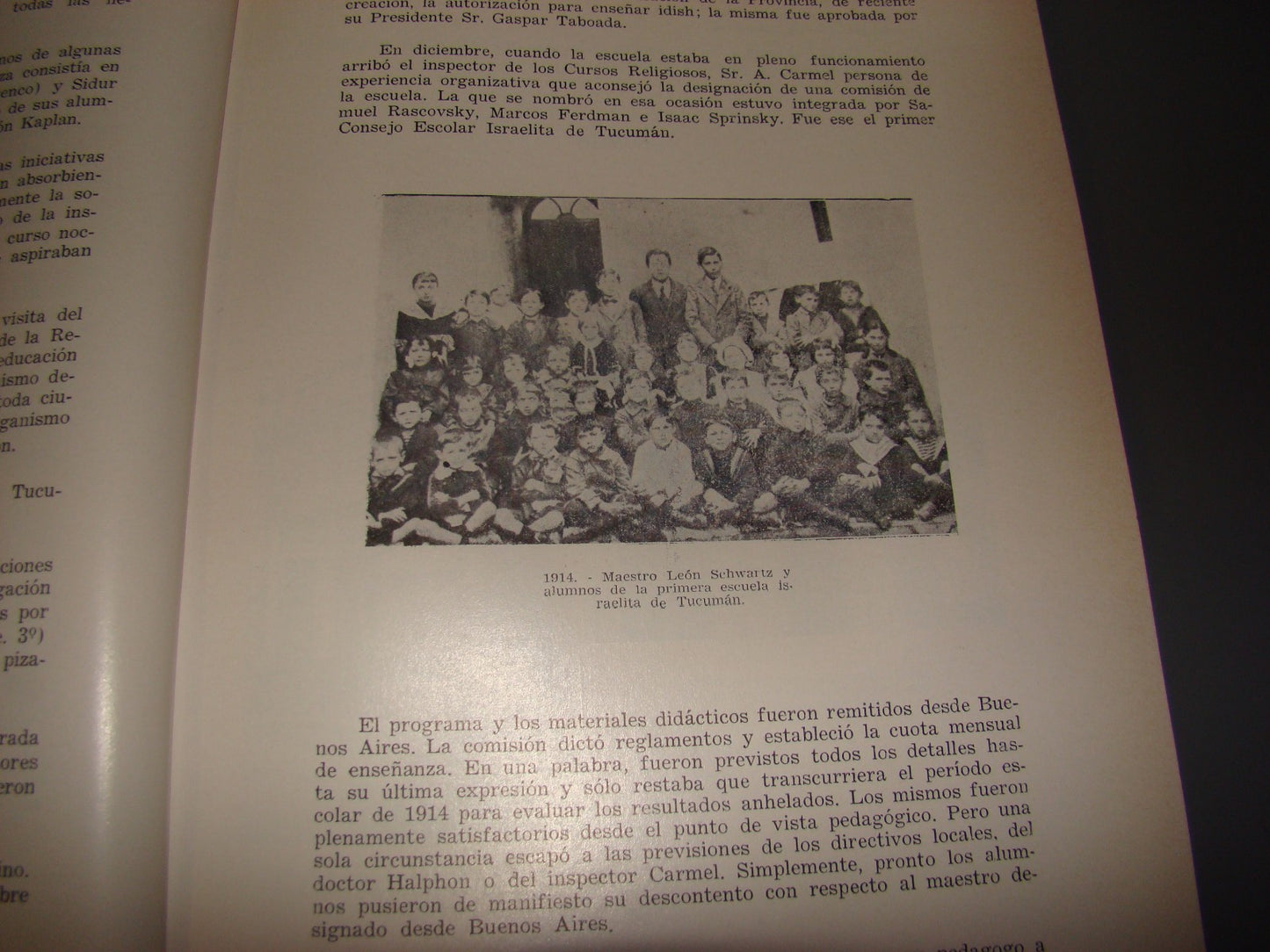 Book Jewish judaica Historia comunidad israelita Tucuman book 1971 1st Argentina